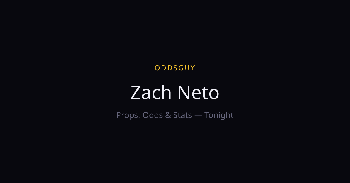 Zach Neto Props, Odds & Stats | OddsGuy